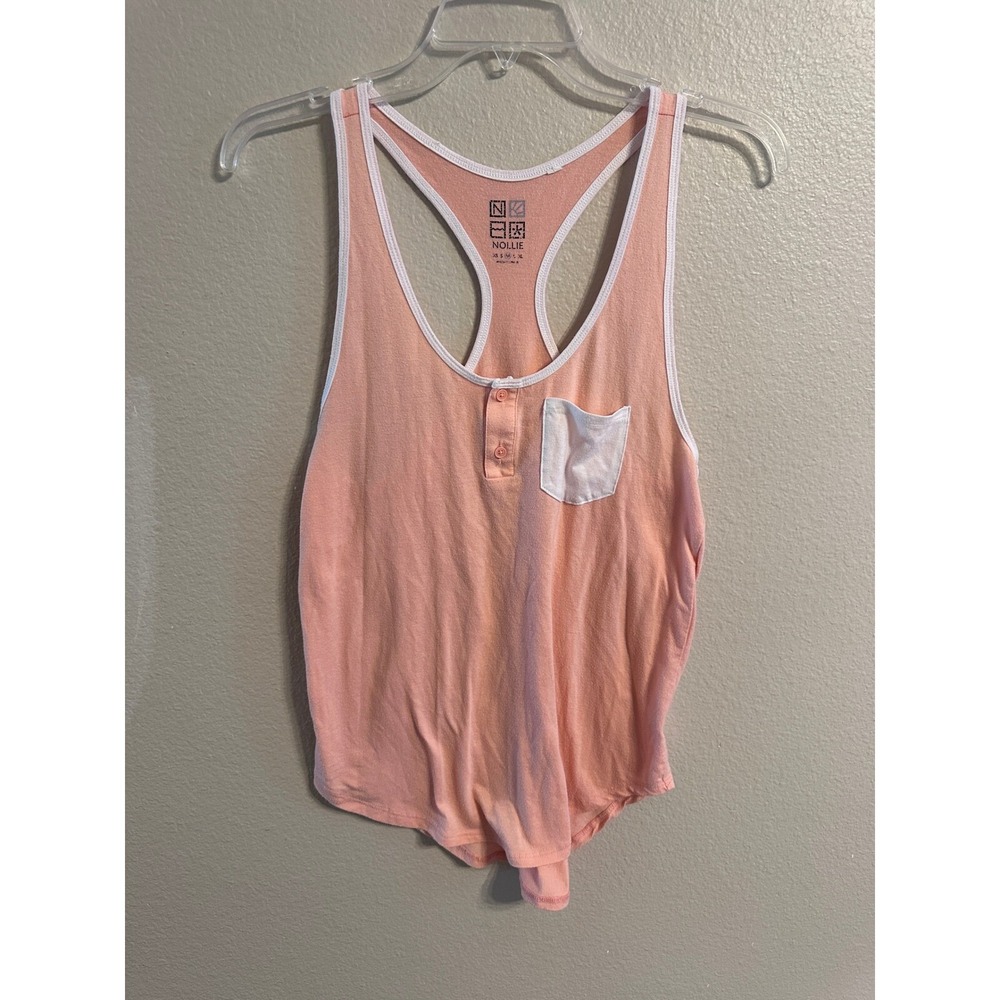 Nollie Tank Top Racerback with Pocket Casual Everyday Top Medium